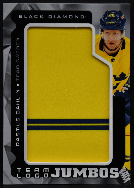 2025-26 UD Black Diamond Team Logo Jumbos Rasmus Dahlin TL-RD Team Sweden Patch 3545