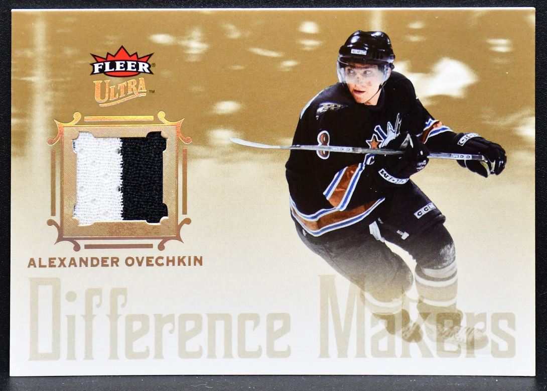 2005-06 Fleer Ultra Difference Makers s Ovechkin DMJ-AO Capitals RC Jersey 3183
