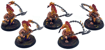 FYRESLAYERS 5 Hearthguard Berzerkers #3 WELL PAINTED Warhammer Sigmar 4278