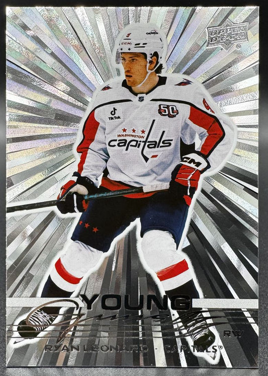 2025-26 UD Series 1 Hobby Ryan Leonard 238 Washington Capitals RC
