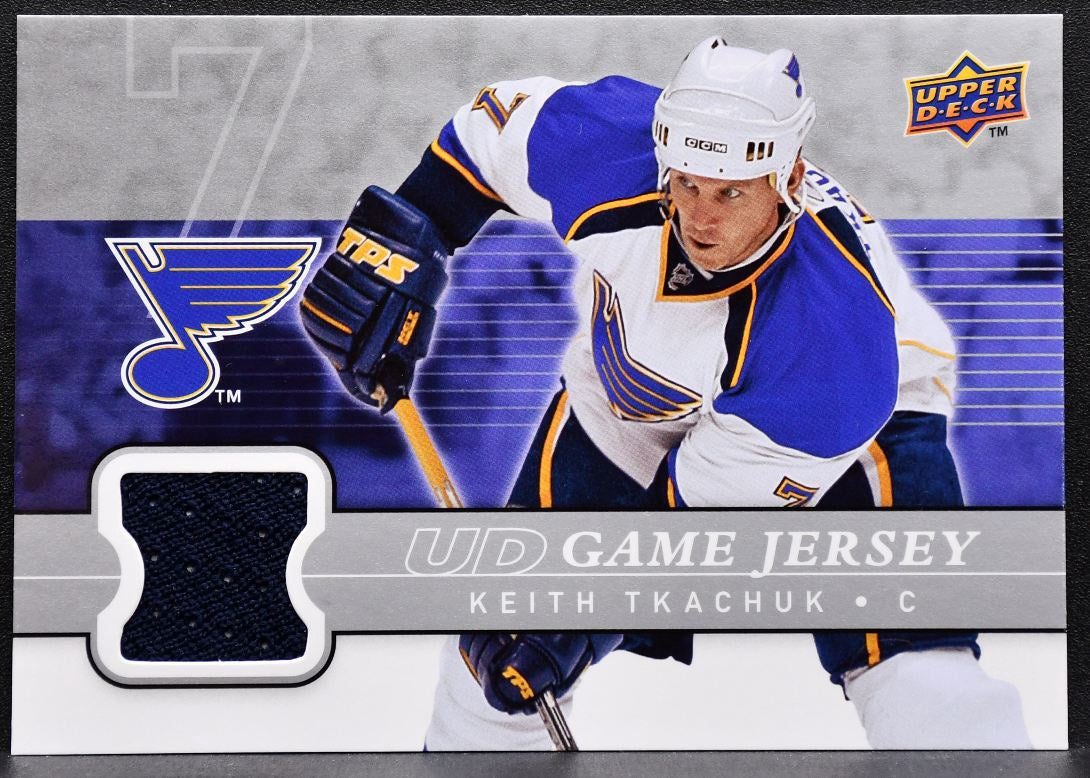 2008-09 Upper Deck Series 1 UD Game Jersey Keith Tkachuk GJ-KT Blues Jersey 5463