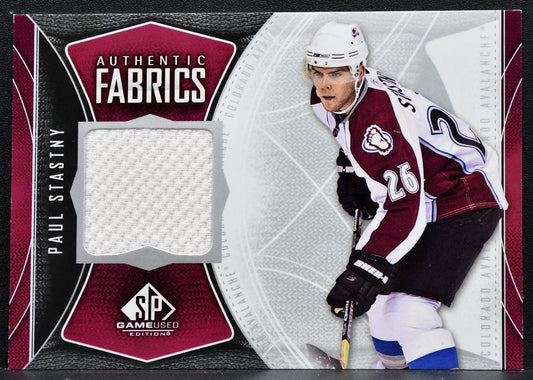 2009-10 SP Game Used Authentic Fabrics Paul Stastny AF-PA Avalanche Jersey 3544