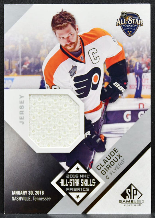 2016-17 SP Game Used All-Star Skills Fabrics Claude Giroux Flyers Jersey 3196