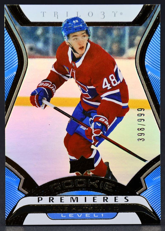 2024-25 UD Extended Series Rookie Premieres Lane Hutson T-8 RC 398/999