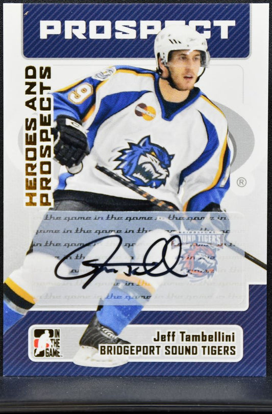 2005-06 ITG Heroes & Prospects Tambellini Bridgeport Sound Tigers Auto 1486