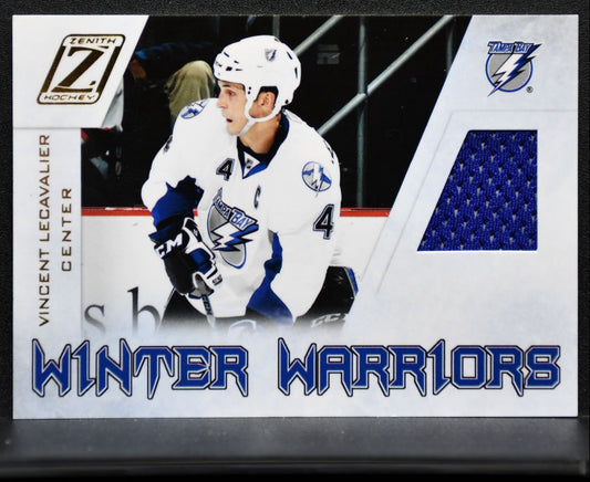 2010-11 Panini Zenith Winter Warriors Jersey Vincent Lecavalier VL Jersey 2524