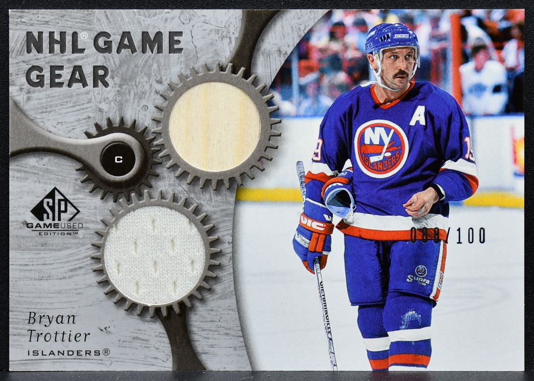 2006-07 SP Game Used NHL Game Gear Brian Trottier 088/100 Jersey / Stick 9033