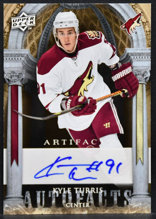 2009-10 UD Artifacts Autofacts Kyle Turris AF-KT Phoenix Coyotes Auto