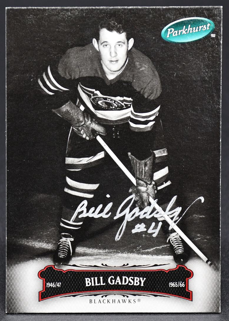 2006-07 UD Parkhurst Auto Bill Gadsby 6 Auto