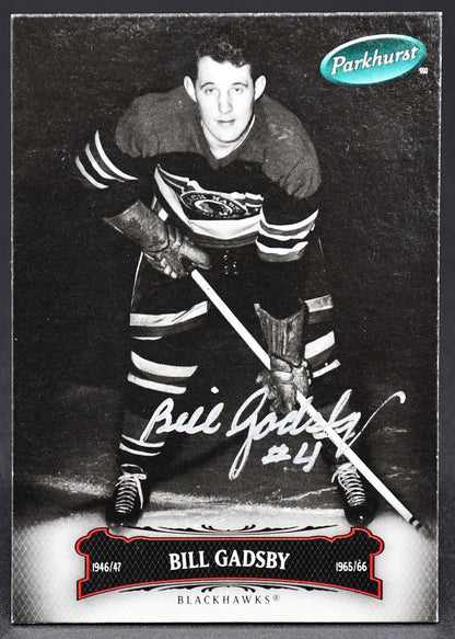 2006-07 UD Parkhurst Auto Bill Gadsby 6 Auto