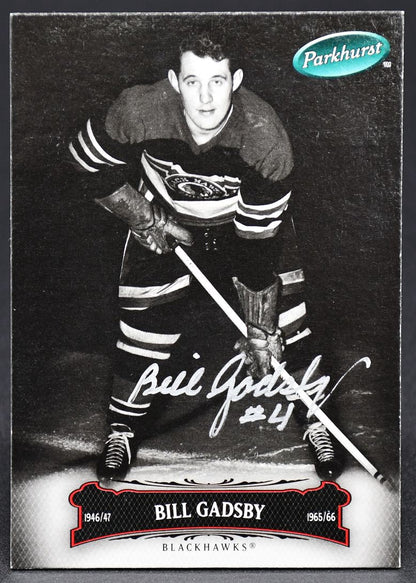 2006-07 UD Parkhurst Auto Bill Gadsby 6 Auto