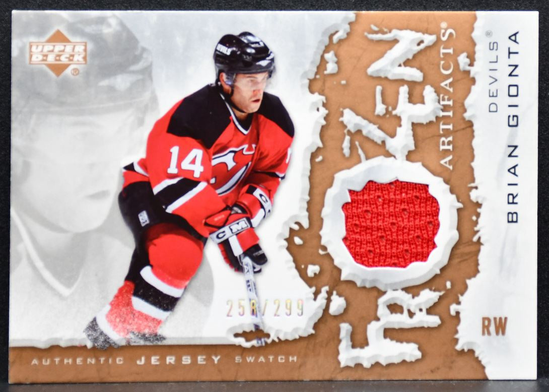 2007-08 Upper Deck Artifacts Frozen Brian Gionta Devils 258/299 Jersey 5177