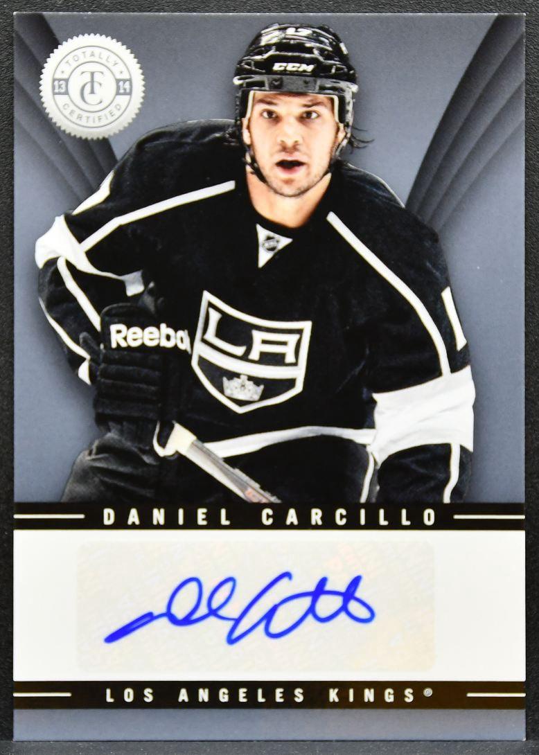 2013-14 Panini Totally Certified Carcillo TS-DCA Los Angeles Kings Auto 1277