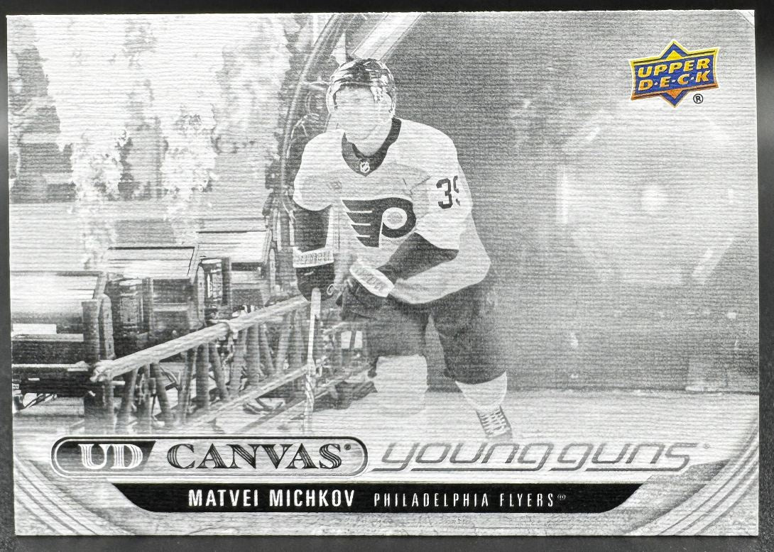2024-25 UD Young Guns Canvas Matvei Michkov 79 Philadelphia Flyers RC