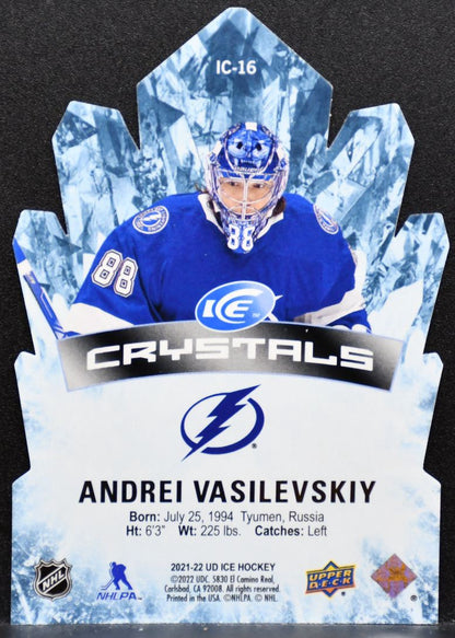 2021-22 Upper Deck Ice Crystals Orange Andrei Vasilevskiy Lightning 49/99 8215