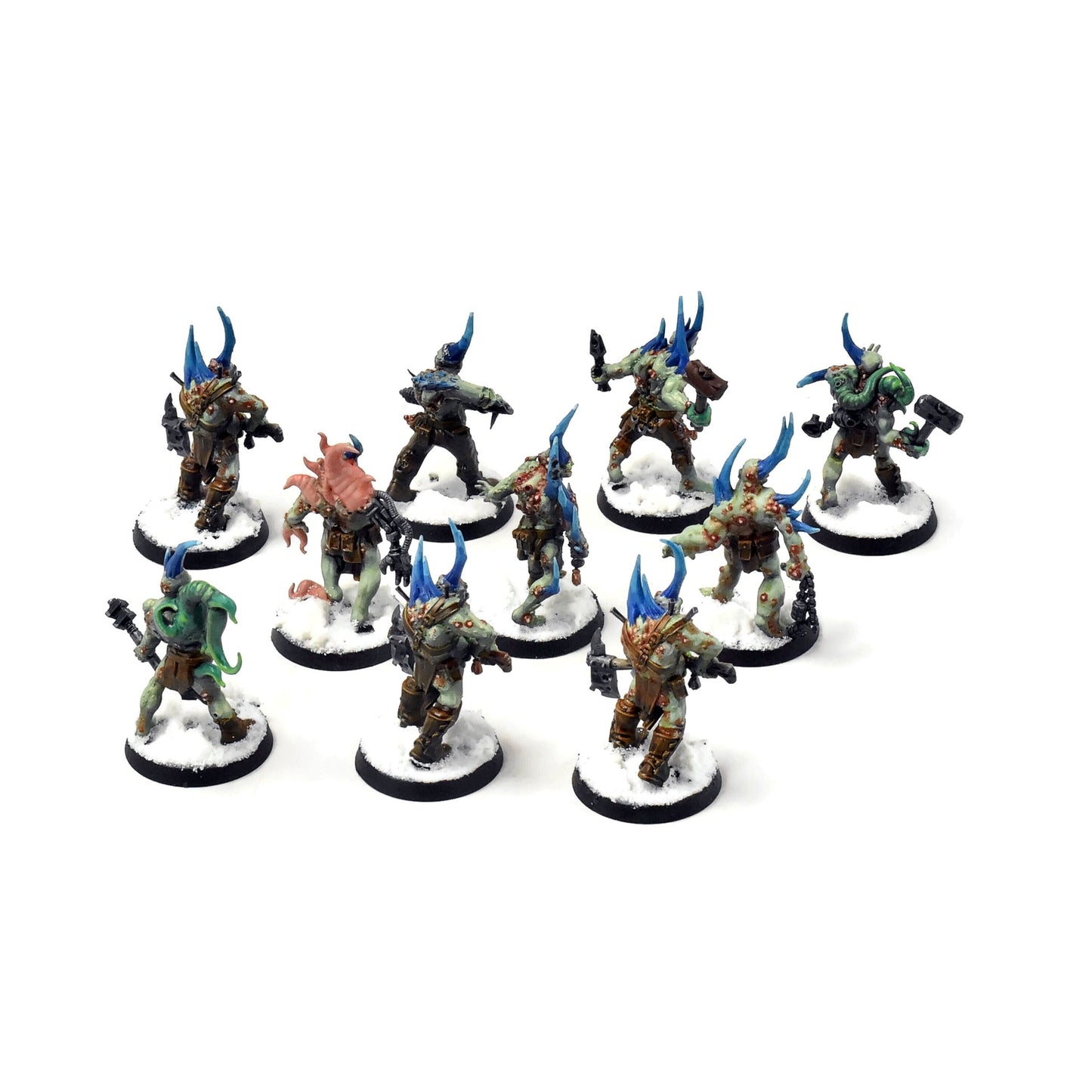 DEATH GUARD 10 Poxwalkers #1 PRO PAINTED 40K