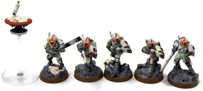 TAU EMPIRE 10 Fire Warriors #4 WELL PAINTED Warhammer 40K