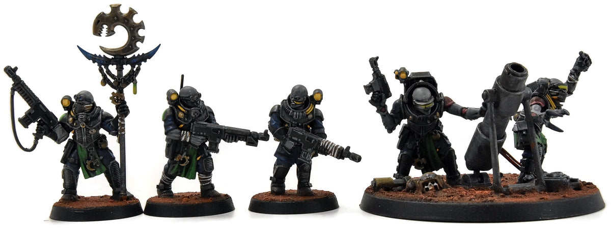 GENESTEALER CULTS 10 Neophyte Hybrids with Mortar #1 WELL PAINTED Warhammer 40K