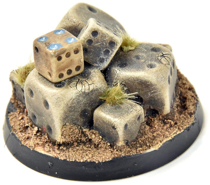 WARHAMMER Dice Objectives Marker #1 PRO PAINTED 40mm base