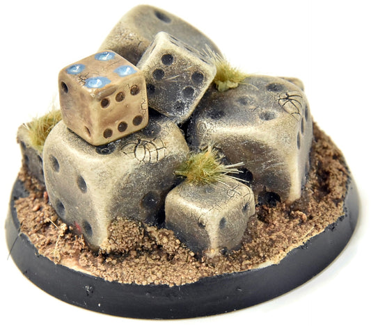 WARHAMMER Dice Objectives Marker #1 PRO PAINTED 40mm base