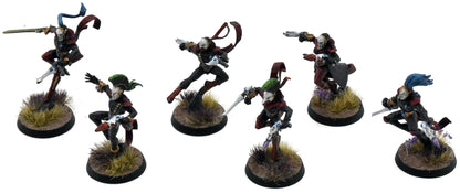HARLEQUINS 6 Harlequin Troupes #2 WELL PAINTED Warhammer 40K