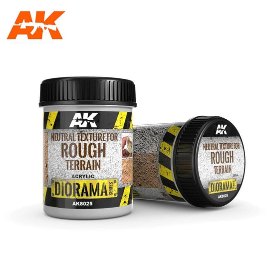 AK Interactive Neutral Texture For Rough Terrains - 250ml - (Acrylic)