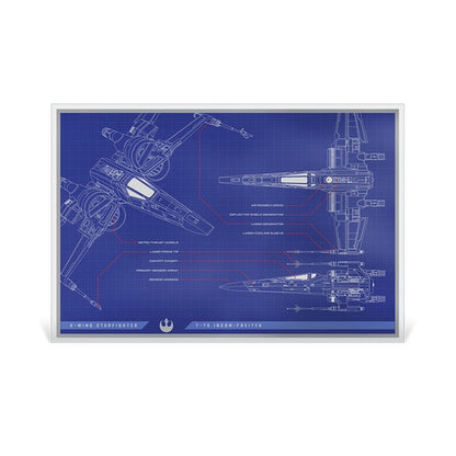 Star Wars™ Luke Skywalker's Lightsaber™ Blueprint 1oz Silver Foil