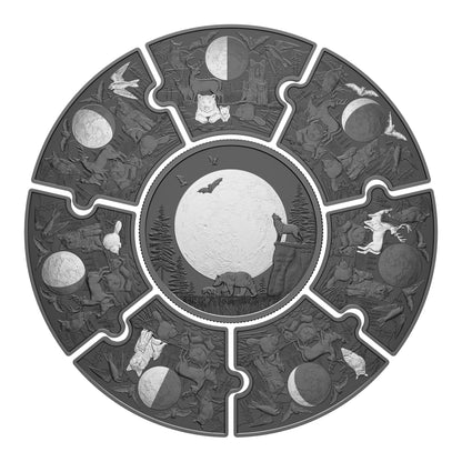 Fine Silver Puzzle Coin Set - Moon Phases