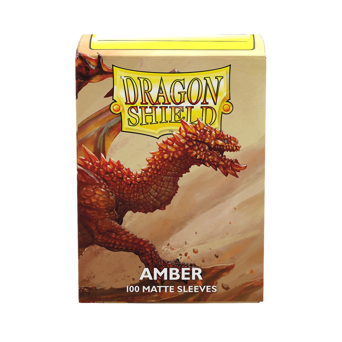 Dragon Shield Sleeves Matte Amber 100ct