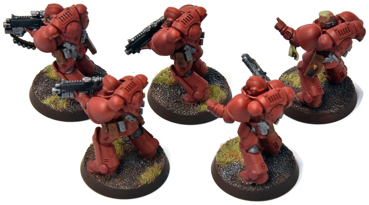 SPACE MARINES 5 Primaris Intercessors #2 WELL PAINTED Warhammer 40K