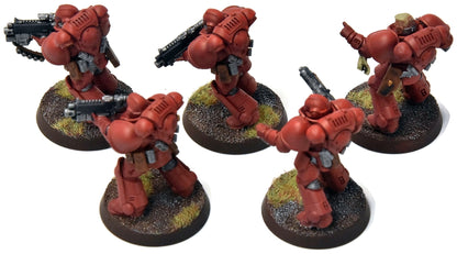 SPACE MARINES 5 Primaris Intercessors #2 WELL PAINTED Warhammer 40K