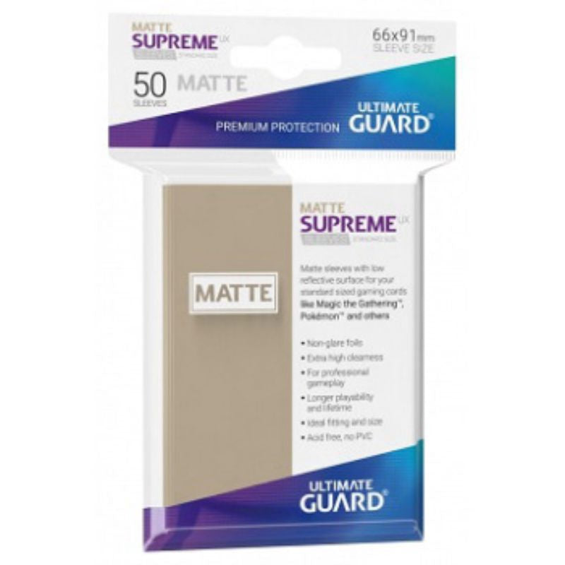 Ultimate Guard Sleeves Supreme Ux Matte Sand 50Ct