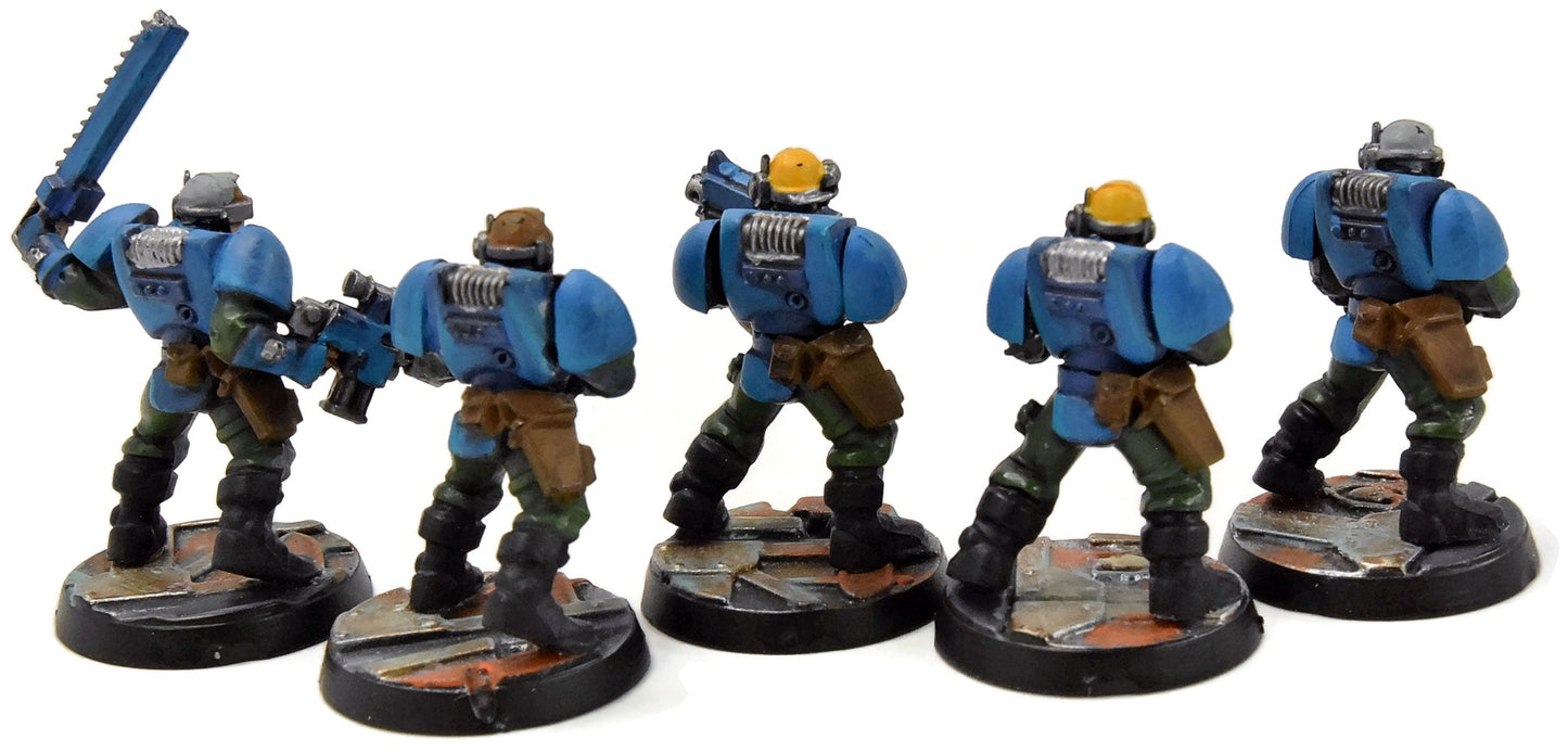 SPACE MARINES 5 Scout #1 WELL PAINTED Warhammer 40K
