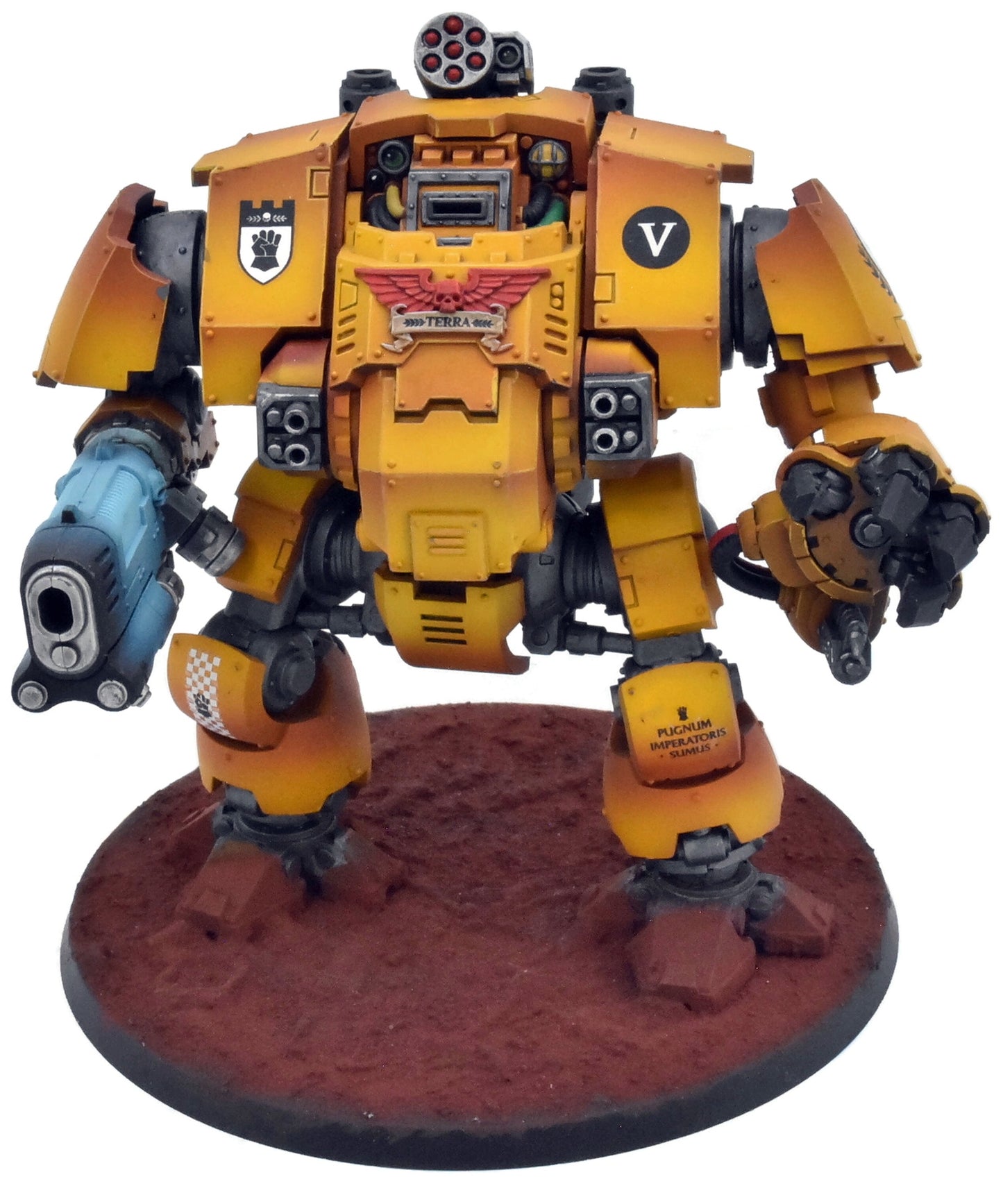 SPACE MARINES Primaris Redemptor Dreadnought #1 PRO PAINTED Imperial Fists