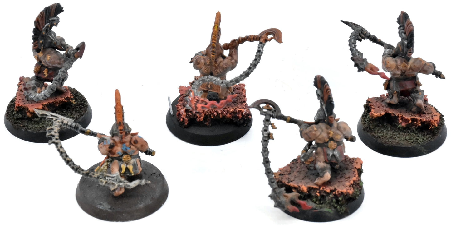 FYRESLAYERS 5 Hearthguard Berzerkers #4 WELL PAINTED Warhammer Sigmar