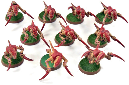 TYRANIDS 10 Hormagaunts #6 Warhammer 40K WELL PAINTED