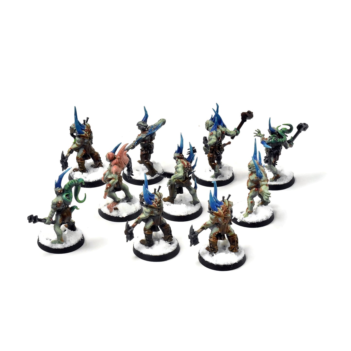 DEATH GUARD 10 Poxwalkers #1 PRO PAINTED 40K