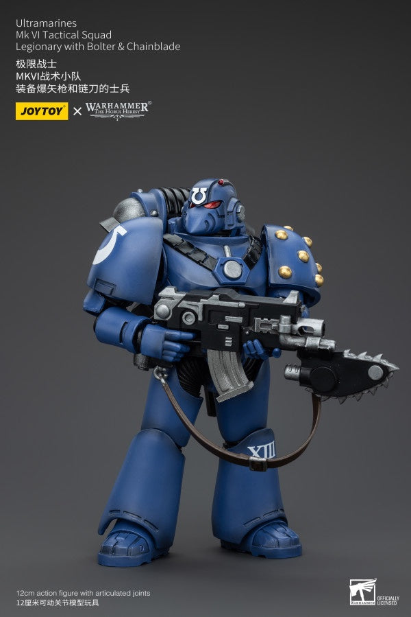 MK VI Tactical Squad Legionary with Bolter& Chainblade Ultramarines Joy Toy