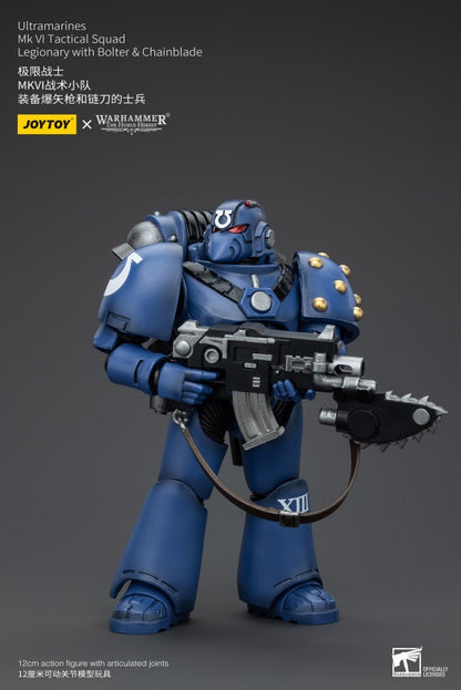 MK VI Tactical Squad Legionary with Bolter& Chainblade Ultramarines Joy Toy