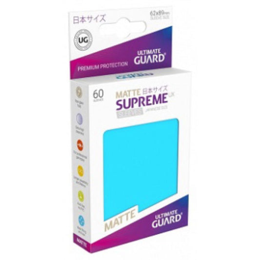 Ultimate Guard Sleeves Supreme Ux Small Matte Lt Blue 60Ct