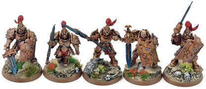 ADEPTUS CUSTODES 5 Custodian Guards Squad #2 PRO PAINTED Warhammer 40K