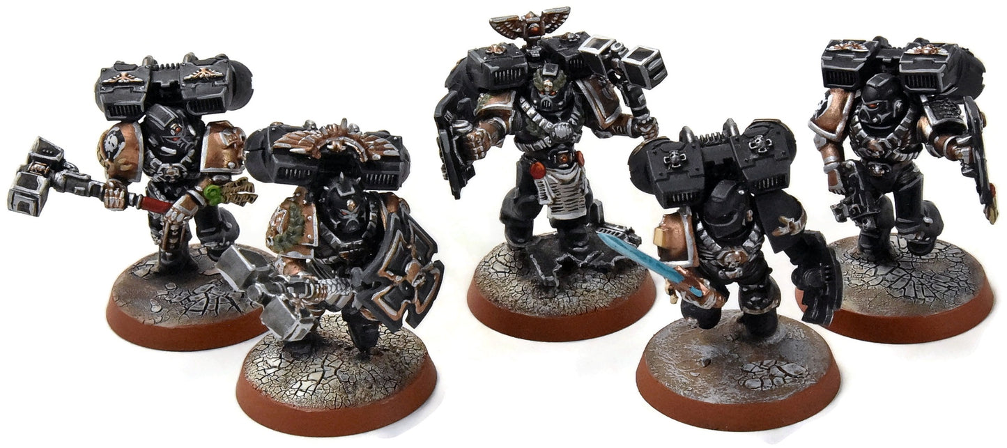SPACE MARINES 5 Vanguard Assault Squad Marines #1 PRO PAINTED  40K