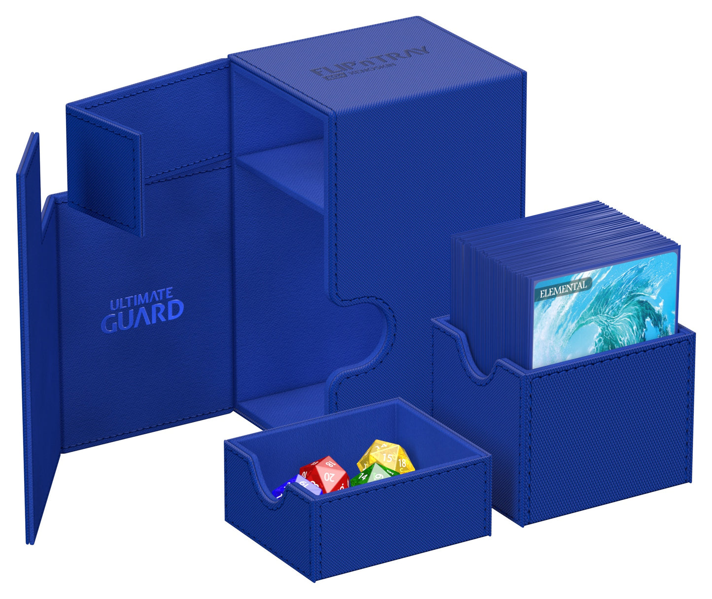 Ultimate Guard Flip N Tray Deck Case Monocolor Blue 80+