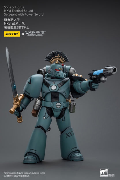 MKVI Tactical Squad Sergeant with Power Sword Sons of Horus Joy Toy