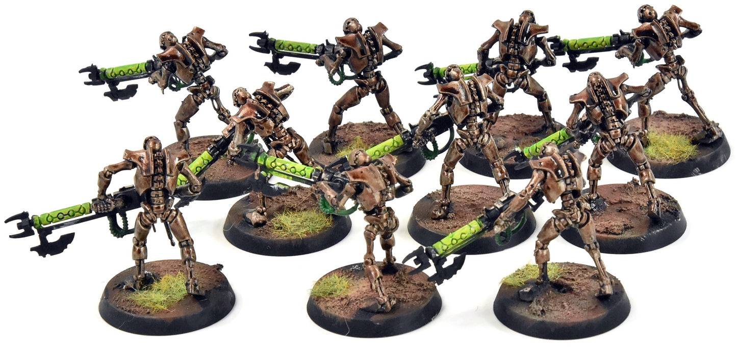 NECRONS 10 Warriors #1  Warhammer 40K WELL PAINTED