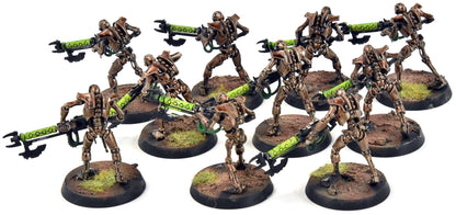 NECRONS 10 Warriors #1  Warhammer 40K WELL PAINTED