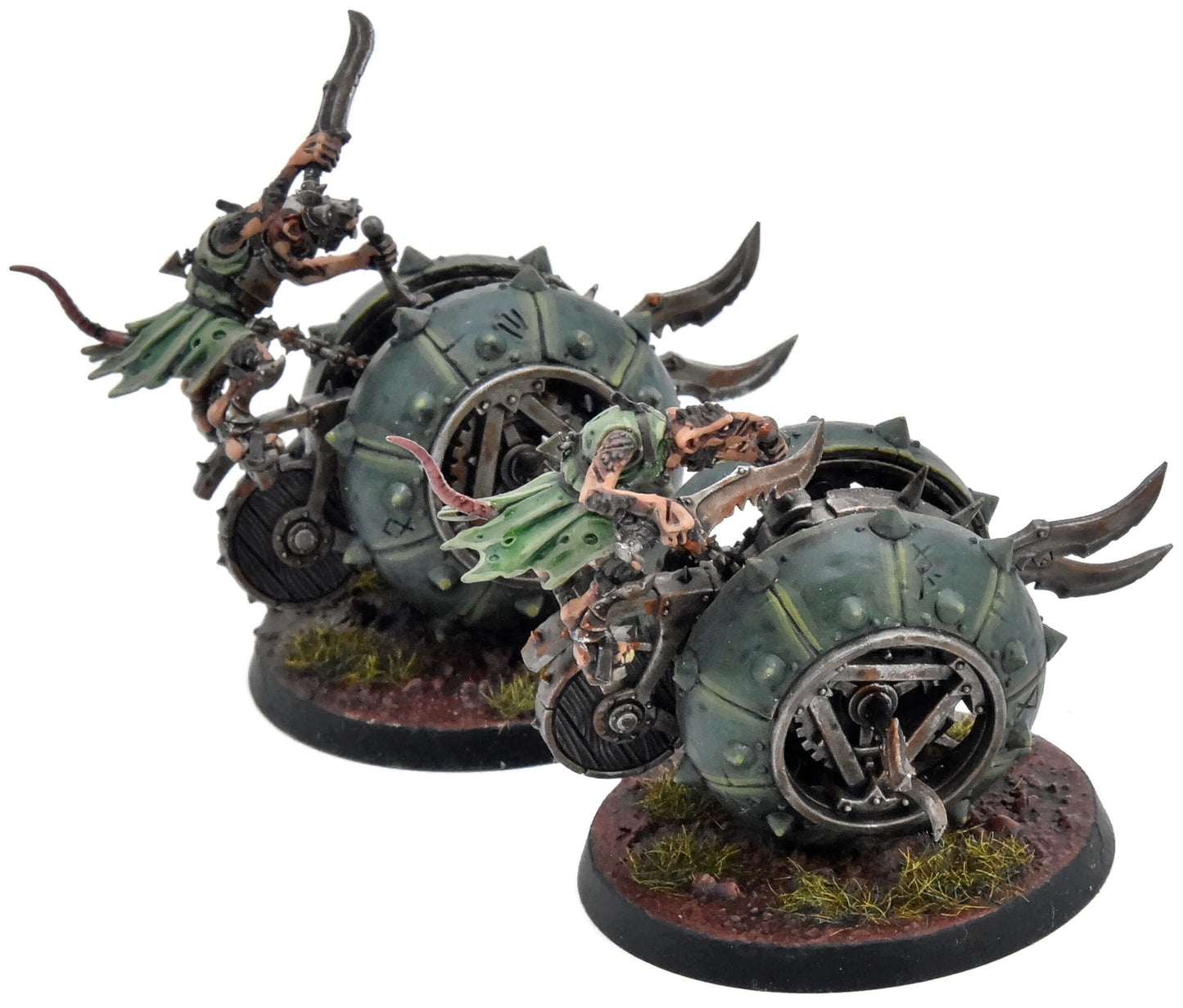 SKAVEN 2 Doom-Flayers COMMISSION PRO PAINTED Warhammer Sigmar 0229