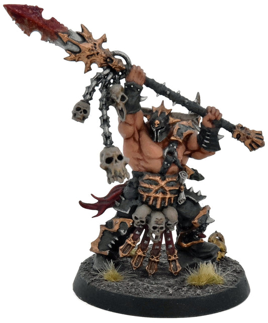 BLADES OF KHORNE Exalted Deathbringer With Impaling Spear #1 WELL PAINTED