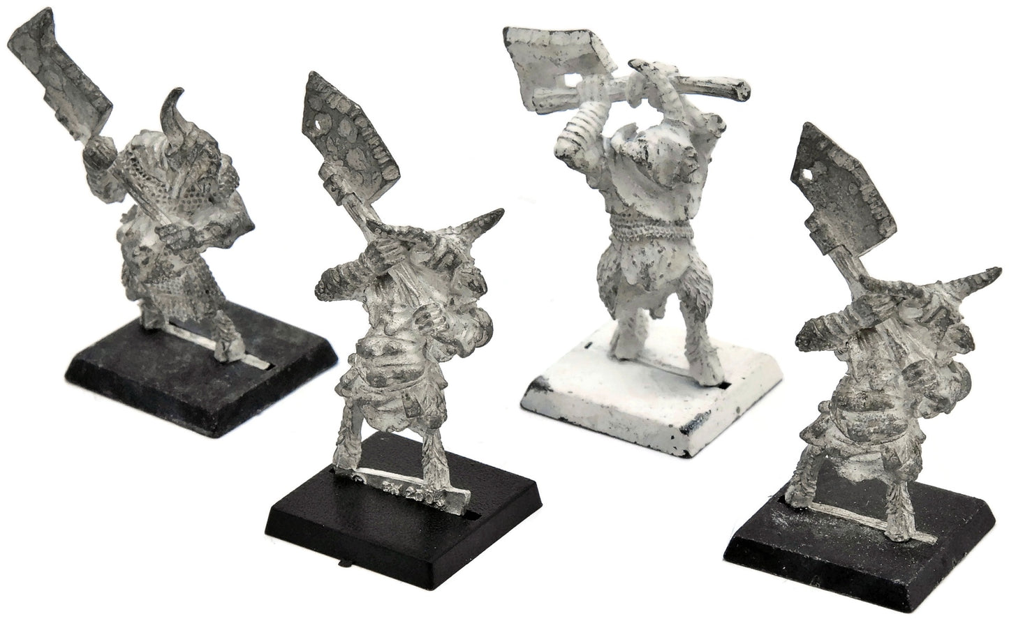 BEASTMEN 4 Pestigors #1 METAL Warhammer Fantasy