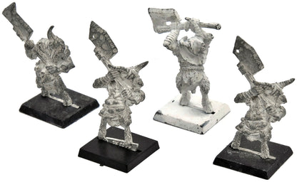 BEASTMEN 4 Pestigors #1 METAL Warhammer Fantasy